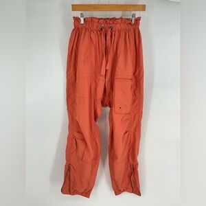 Free People Movement Track Yoga Casual Granola Orange Cargo Pants